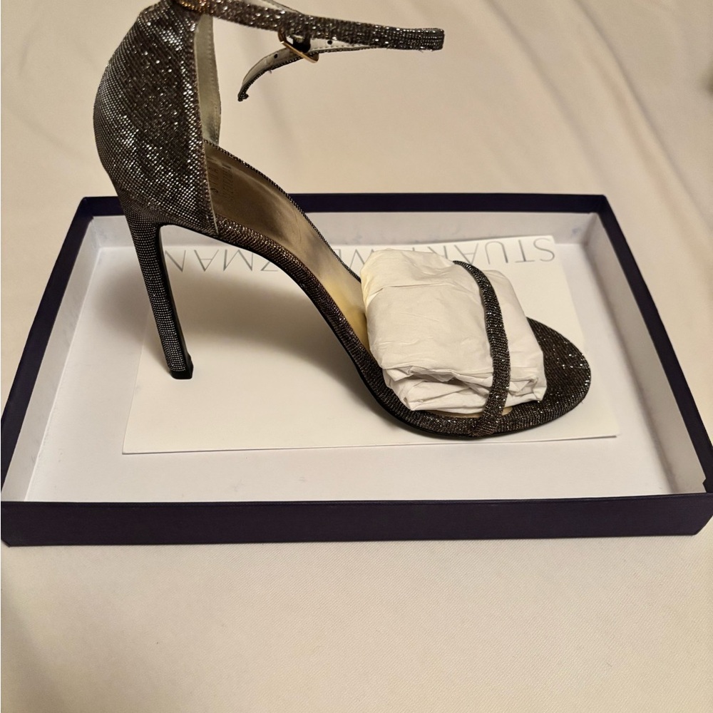 Stuart Weitzman Women's Sparkling Heels - Silver